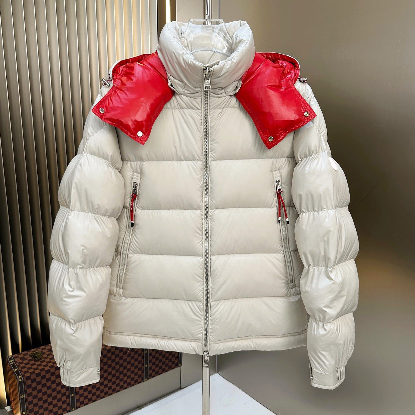 puffer jacket winter poirier jacket men women designer jacket warm windproof down jacket shiny matte material cople new fashion designer canadian do