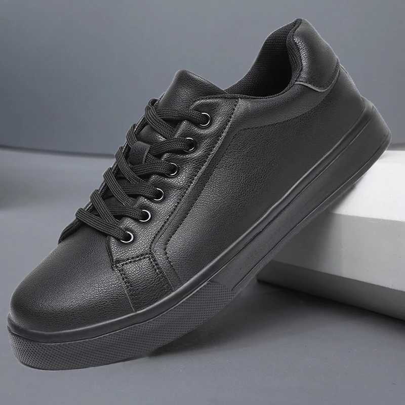 Casual Shoes Men's Business casual Shoes Soft Moccasin Shoes Comfortable Casual Shoes for Men Autumn Solid Black White Men Sneakers H261016
