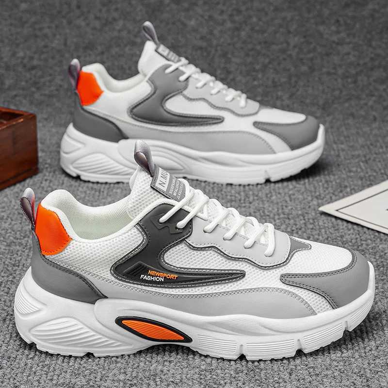 Casual Shoes Men Chunky Sneakers Breathable Mesh Running Shoes Fashion Thick Sole Dad Shoes Lightweight Non-slip Casual Sports Walking Shoes H261016