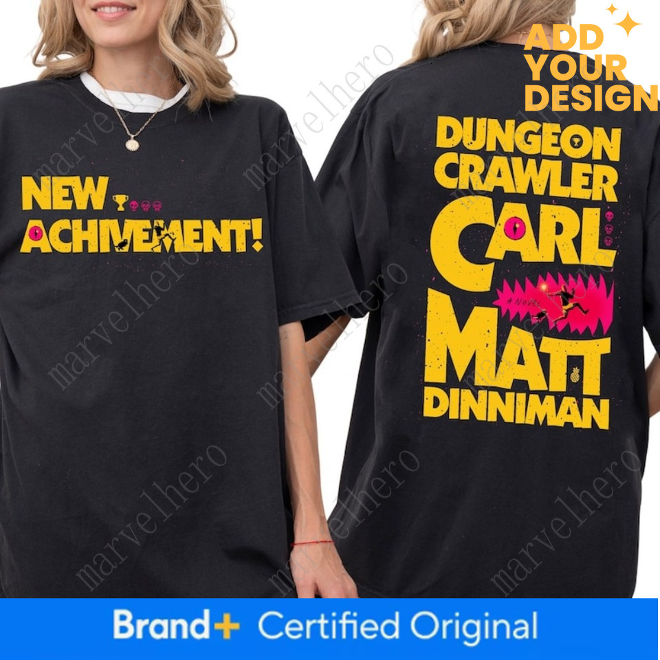 New Achievement Dungeon Crawler Carl Shirt Gift For Reader Fantasy Science Fiction Book Lover Donut Fan Tops Bookish Tees