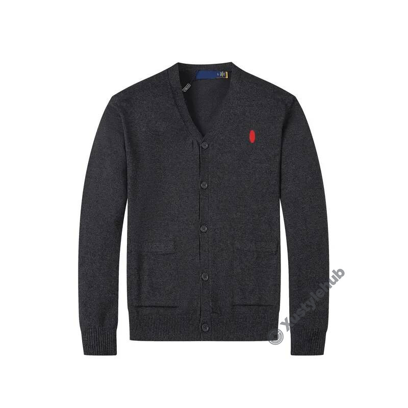 polo Men's Sweaters Small Embroidery Knitted Cardigan Cotton Causal Open Front Woolen Jacket Horse Long Sleeved Cashmere polo Sweater polo 73d