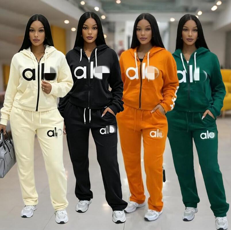 Sport new All of stylish women's letter casual street youth hoodies +sweatpants luxurys wide leg two-piece set Two piece pants set