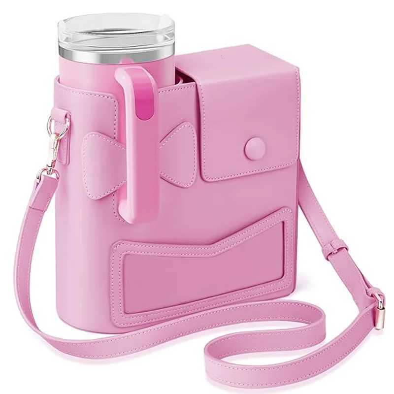 Totes SEMALAYA Outdoor convenience Stanley Cup package 2025 new water cup bag trend bow single shoulder crossbody Family gathering X261016