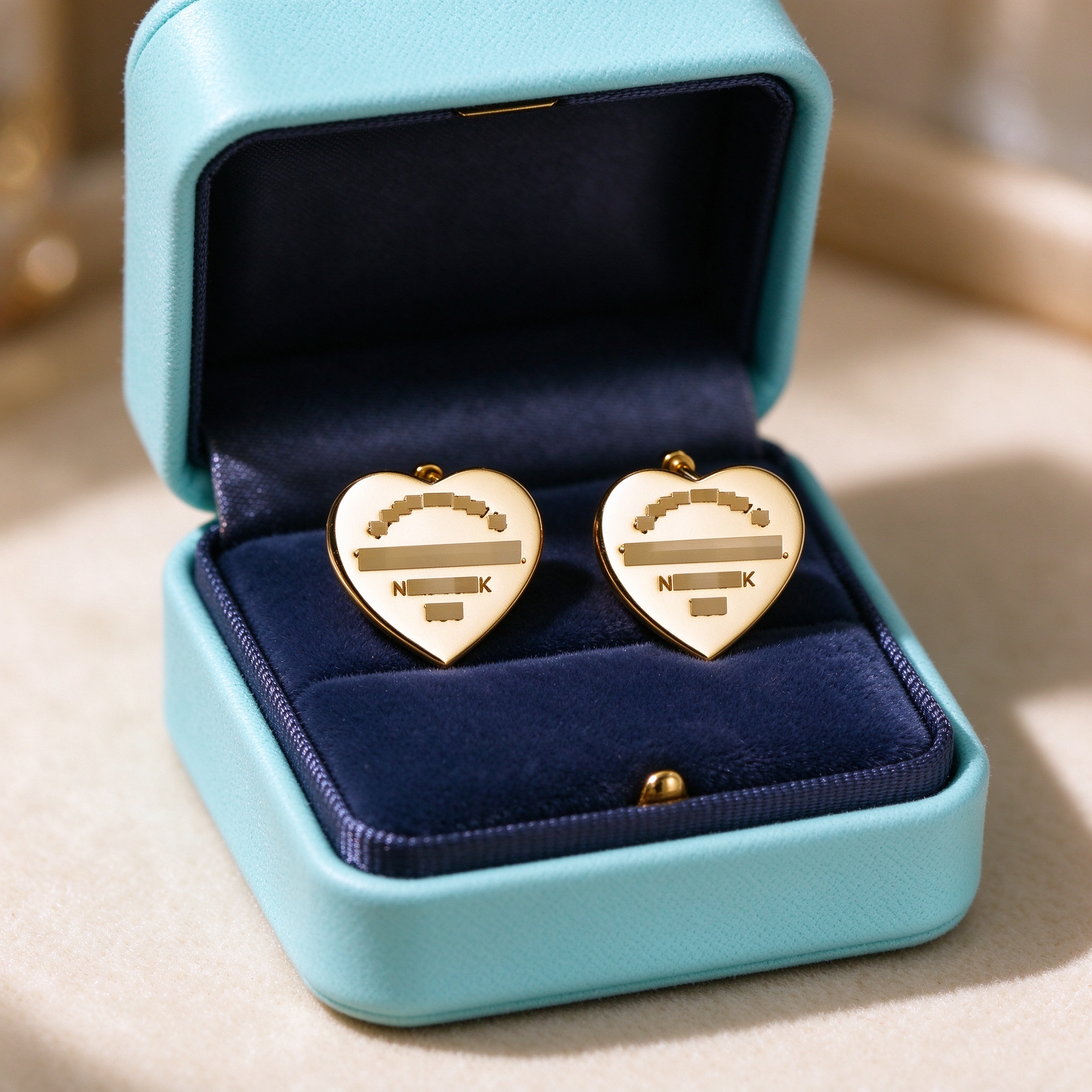 Designer Earrings Heart Classic Blue Gift Box 925 Sterling Silver 18K Gold Plated Stud Earrings For Women Luxury Vintage Jewelry Party Wedding nuj