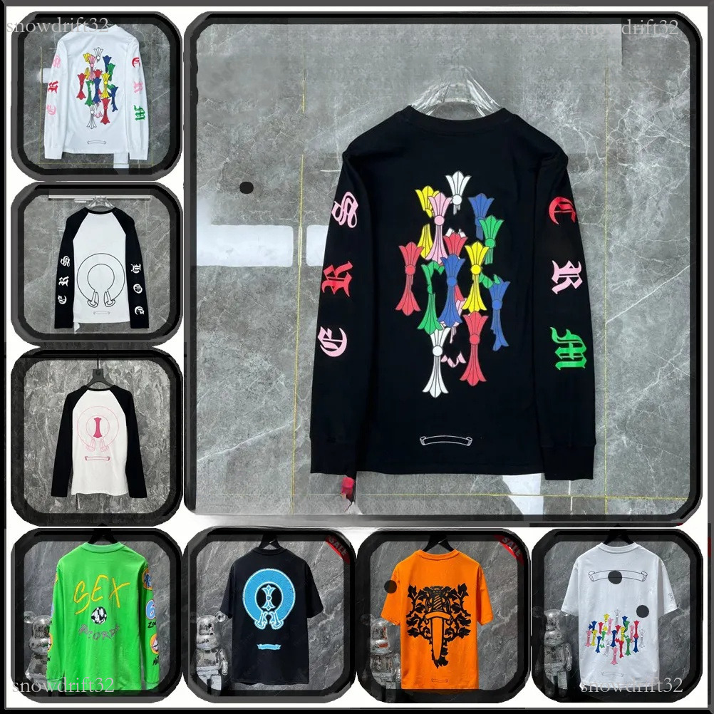 Chromelies shirt Mens t shirts Designer Fashion Brand ch Shirt High Quality Brand Short Sleeves T Shirts Casual chrome hoodie 244
