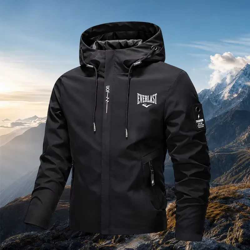 Outdoor Jackets Hoodies 2026 men' clothing design brand outdoor cycling windproof hooded autumn daily street walking exquisite printed topT2610