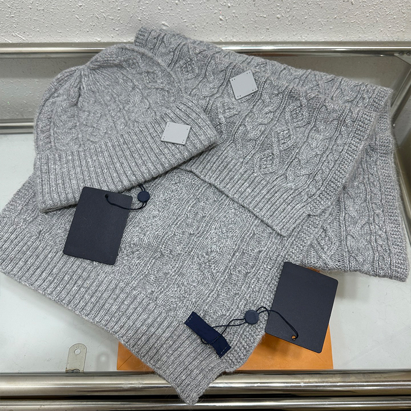 Chic Snowy Season Outfit: High-Quality Handmade Fleece Caps with Matching Neck Wrap