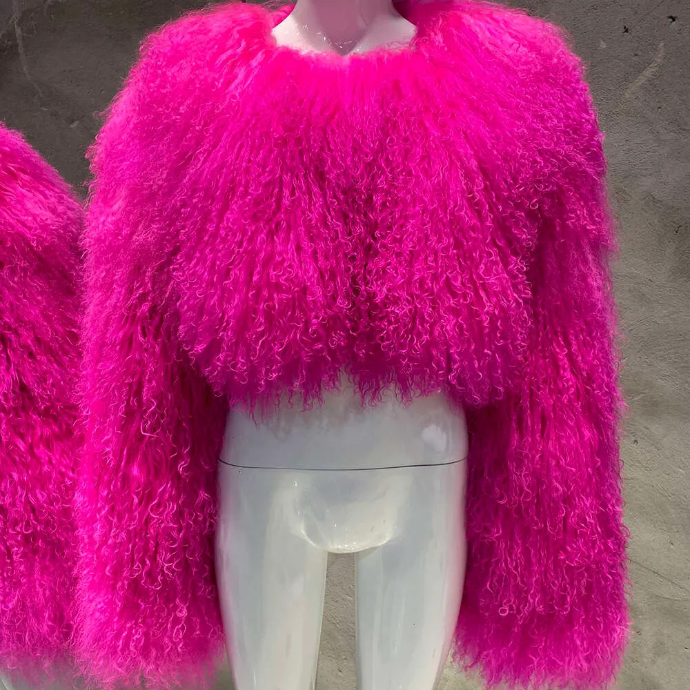 Short Faux Fur Fashionable Coat Autumn Winter Korean Style Elegant Eco-Friendly Fur Wholesale