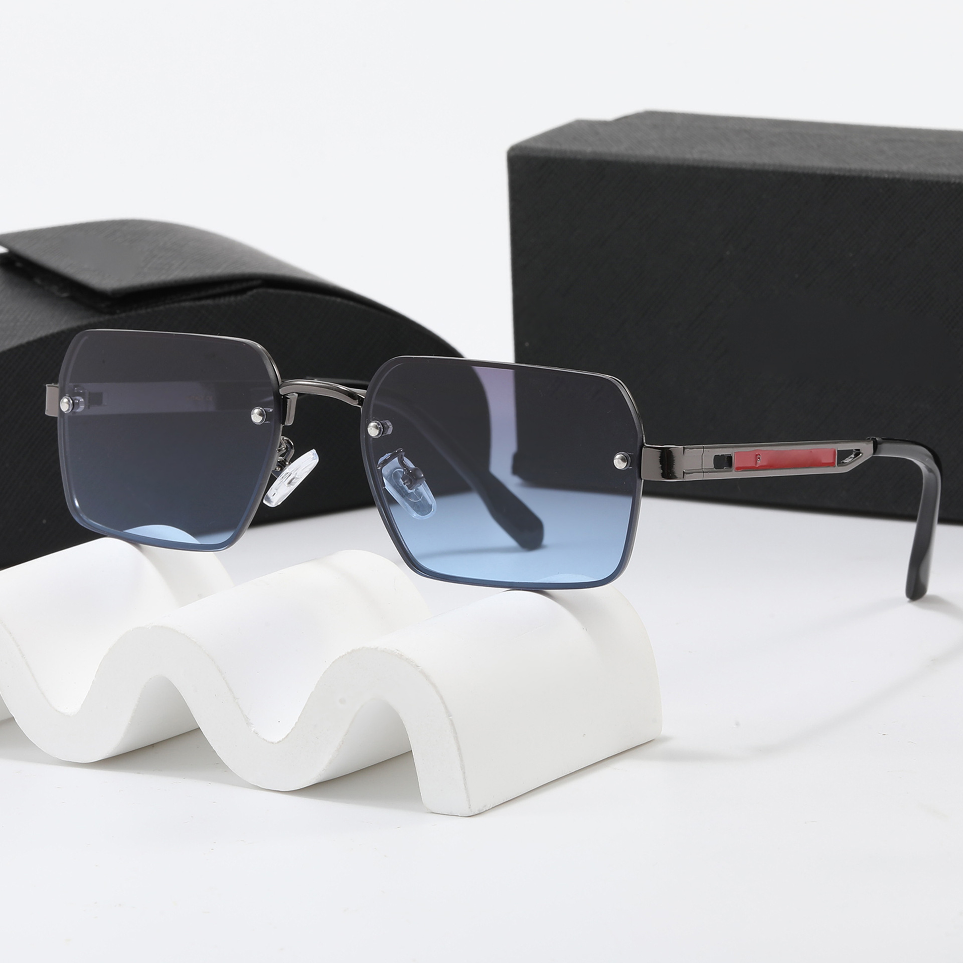 Black Polarized Sunglasses Designer Woman Mens Sunglass New Eyewear Brand Driving Shades Male Eyeglasses Vintage Travel Fishing Small Frame Sunglass