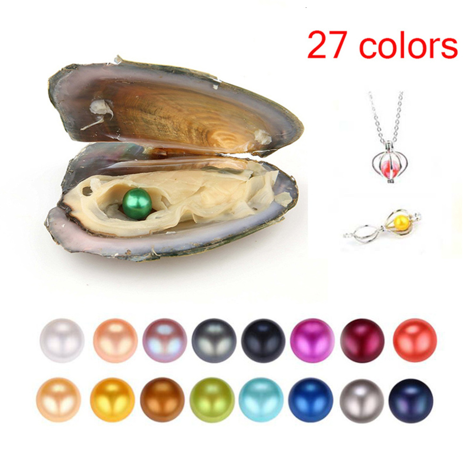 2026 Cologne New Free Shipping Freshwater 6 8Mm Round Akoya Pearls 27 Mixed Colors Perfume Natural Grade Oyster Mussel Halloween Jewelry Making Desi