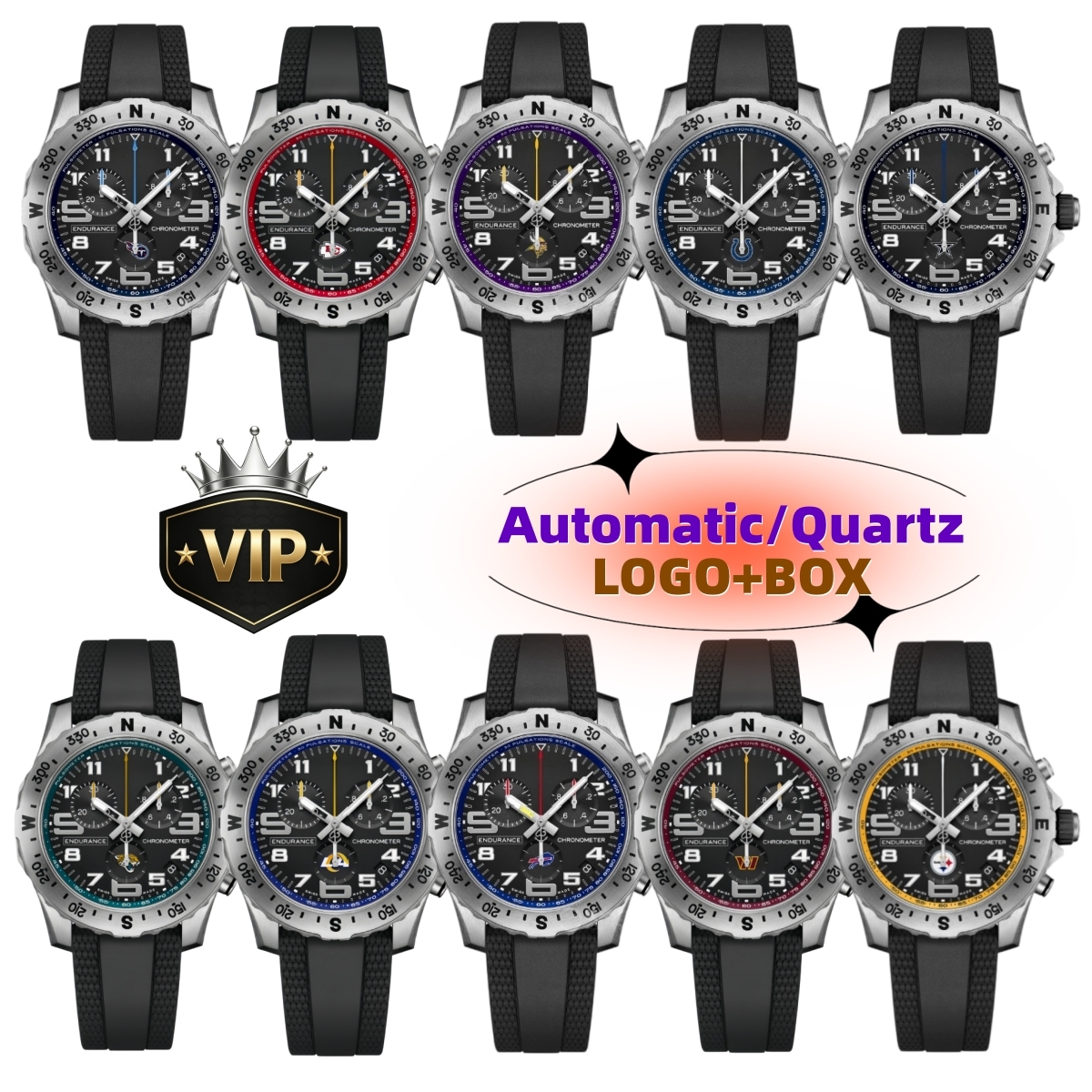 Endurances Pro Breitlinlyness Watch Navitimes TOP Quality Luxury Designer BR Watch Avengeautomatic Chronomat Men Chronograph Quartz Mechanical Watch