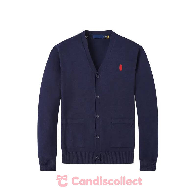 polo Men's Sweaters Small Embroidery Knitted Cardigan Cotton Causal Open Front Woolen Jacket Horse Long Sleeved Cashmere polo Sweater polo 503