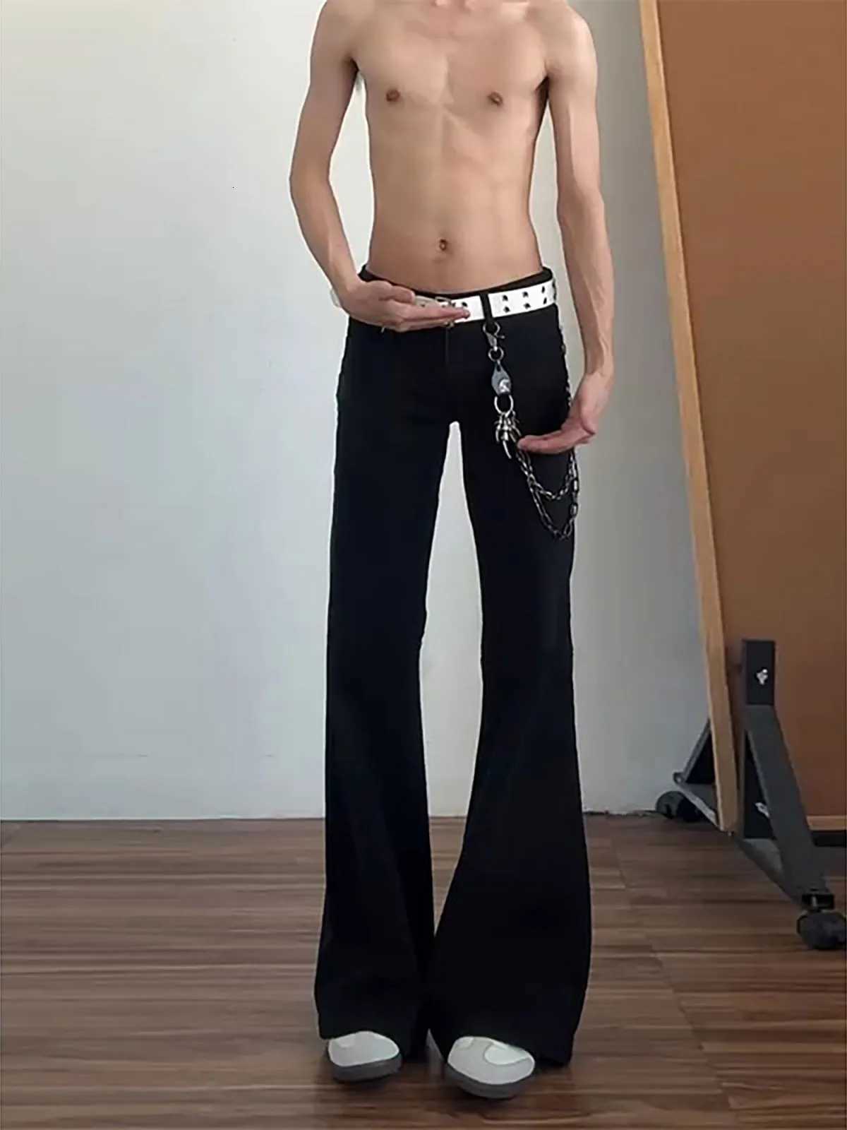Men's Jeans Cleanfit Black Leaf Blade Narrow Denim Jeans Men Women Style Rise Straight Leg Standard Fit Jeans Youthful Trend Daily WearT261016