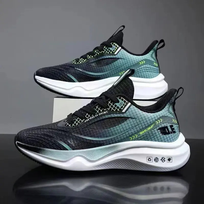 Men Running Shoes Mens Gradient Mesh Running Shoes sports Lightweight Breathable Non Slip Athletic Sneakers Sneakers t5