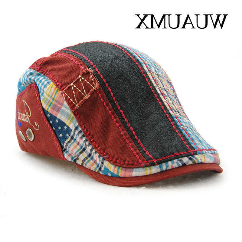Beret Unisex Hats For Men Women Cotton Leisure Visor Spring Summer Sun Hat Flat Berets Cap Casquette Gorras Planas S261016HDBL