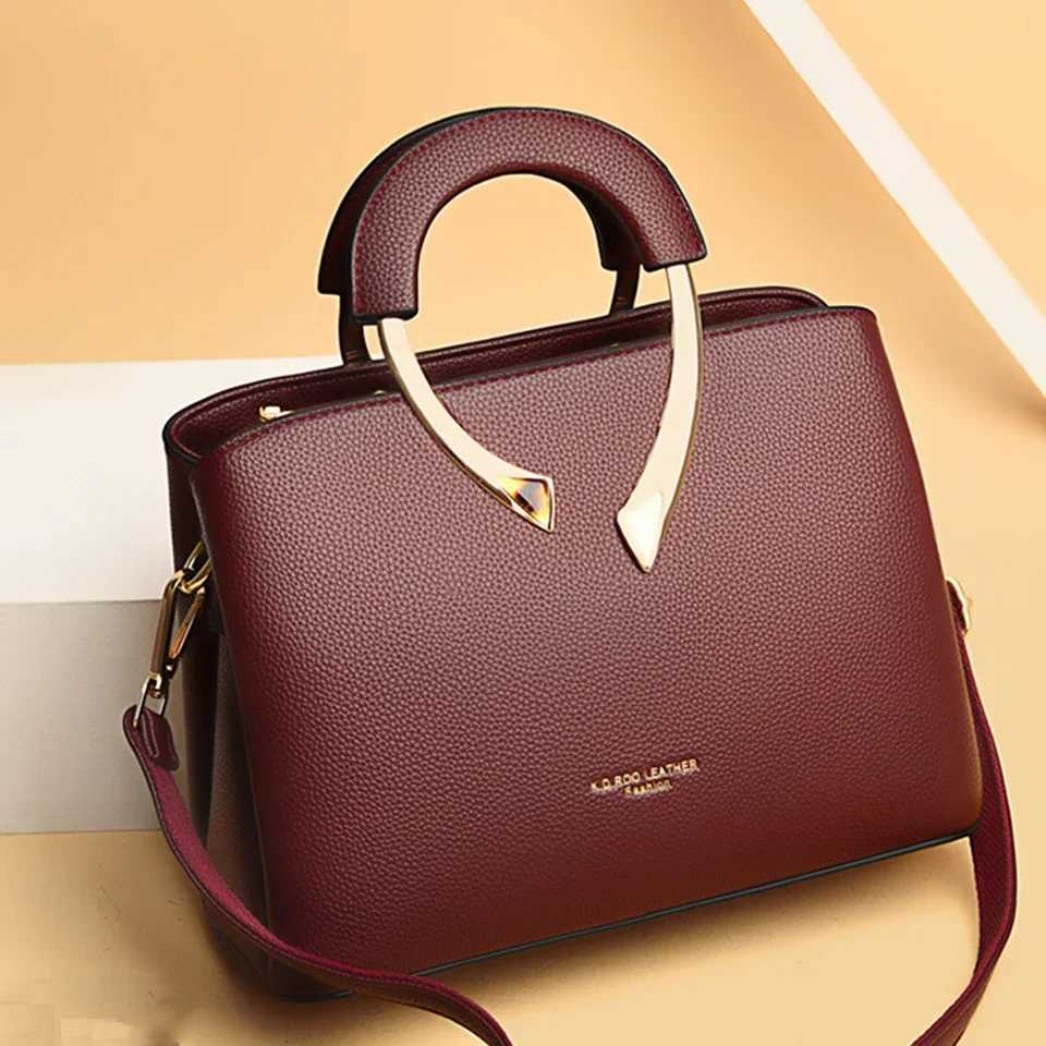 Shoulder Bags Genuine High Quality Leather Casual Tote Handbags Women Bags Designer Shoulder Crossbody Bags for Women 2024 Sac A Main H261016