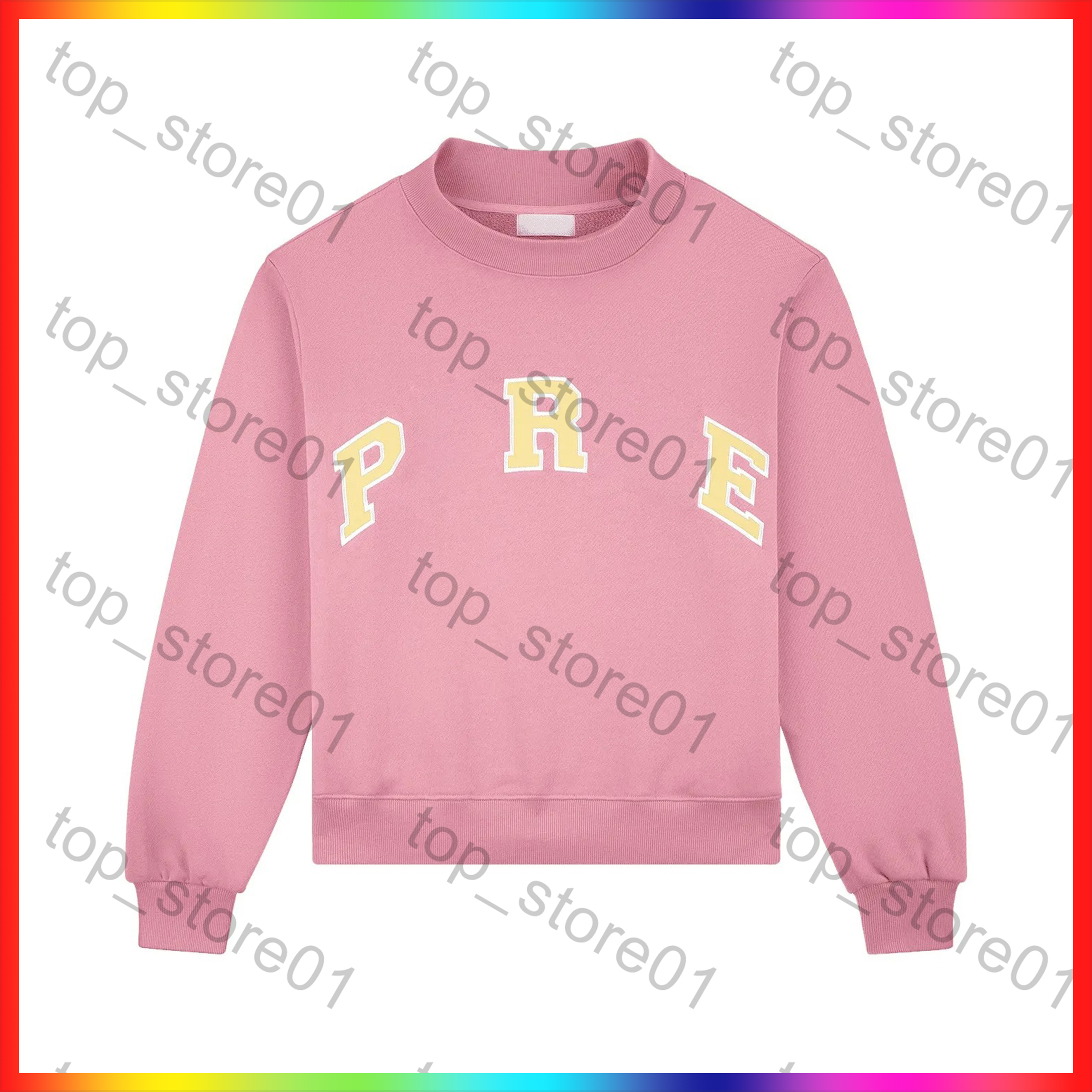 2026 Sweat-shirt de créateur pour femmes, col montant, brodé, style britannique, mode, col rond, pull de rue, décontracté, quotidien, coupe ample