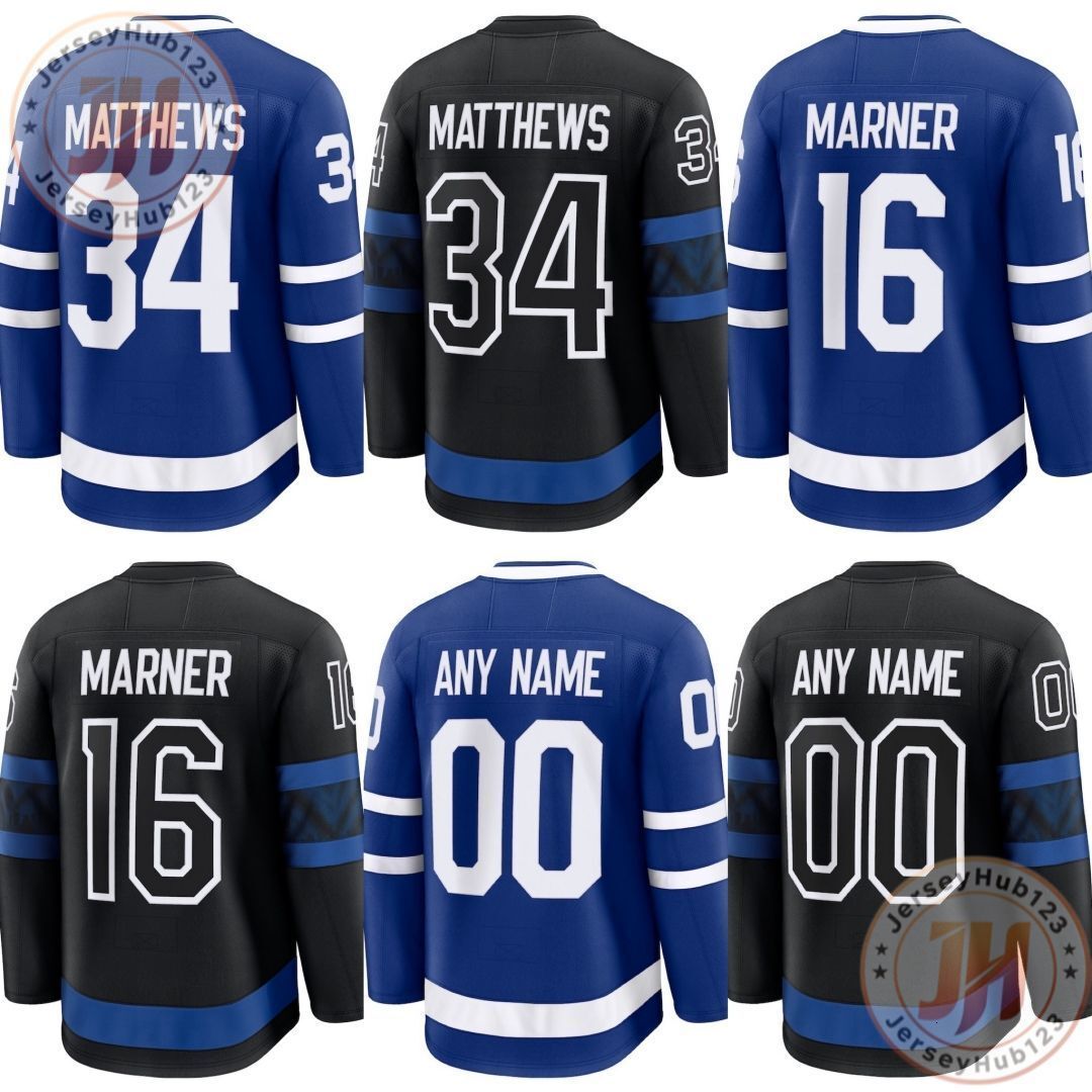 91 Tavares #34 Matthews #23 Knies #16 Mitch Marner #88 Nylander Men's Embroidery Ice Hockey Jersey Wholesale Hockey Uniform