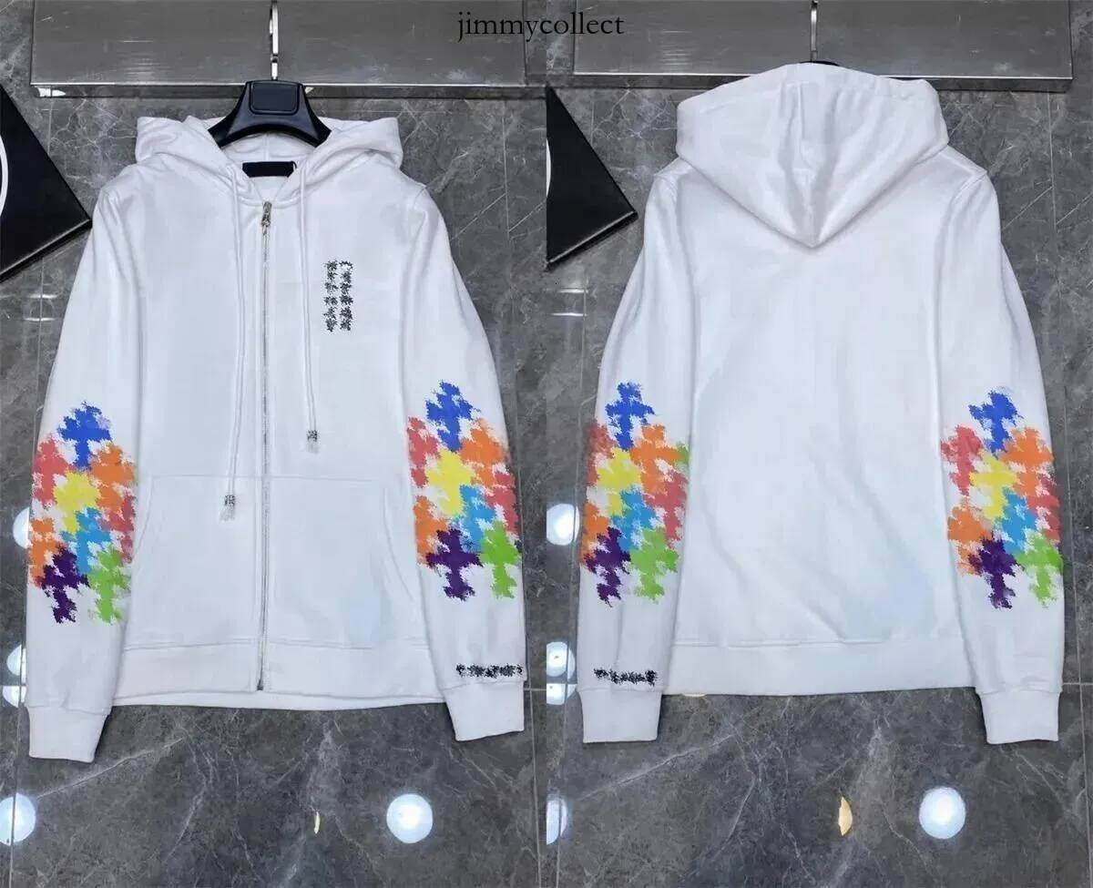 Chromelies Designer Hoodies Mens Cotton Hoody Zip Up Hoodie Long Sleeve Graphic Sweatshirt Sanskrit Letter Print Hooded Pullover Top 87f