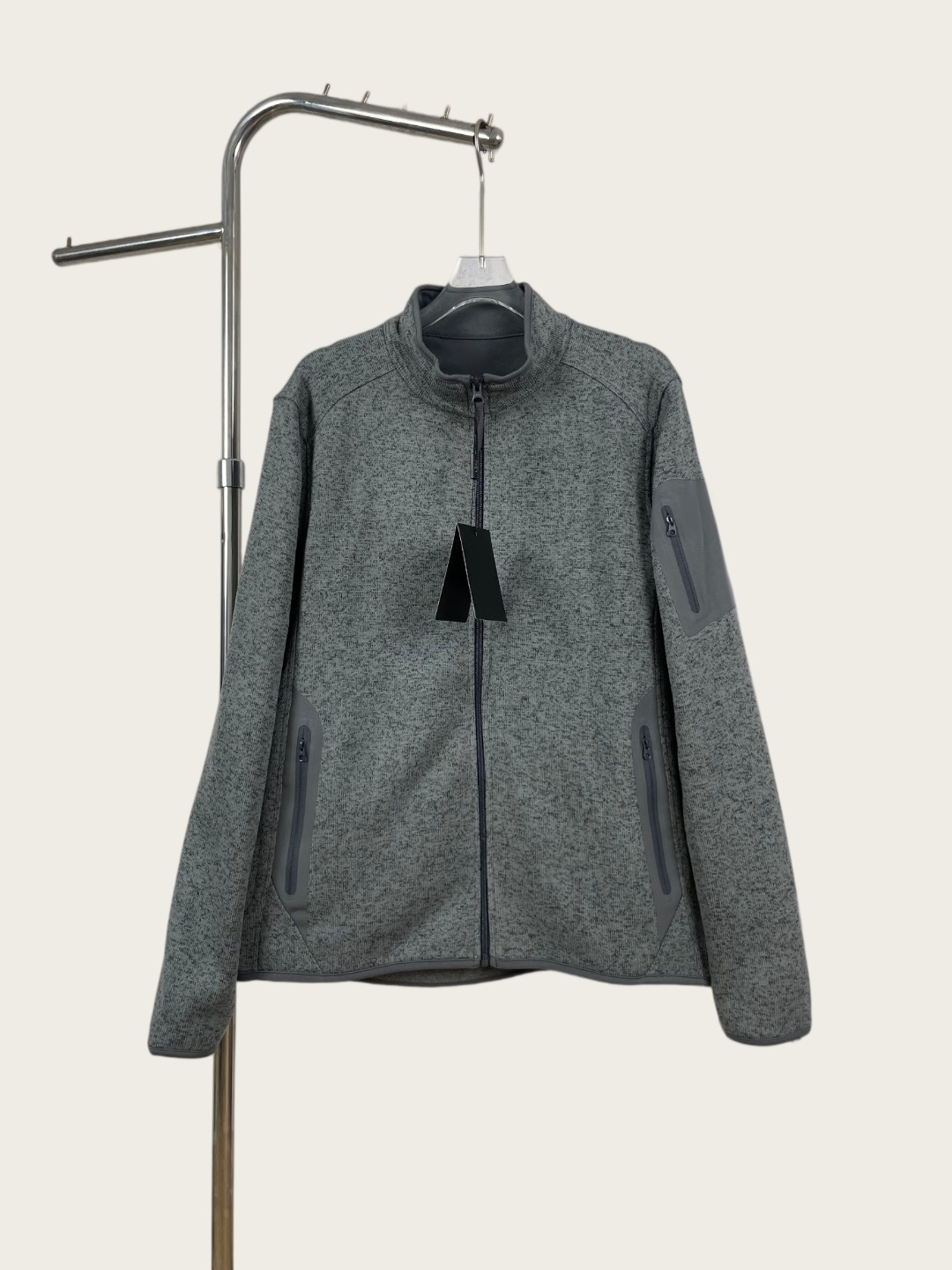 26FW Covert Cardigan Veste polaire à col montant