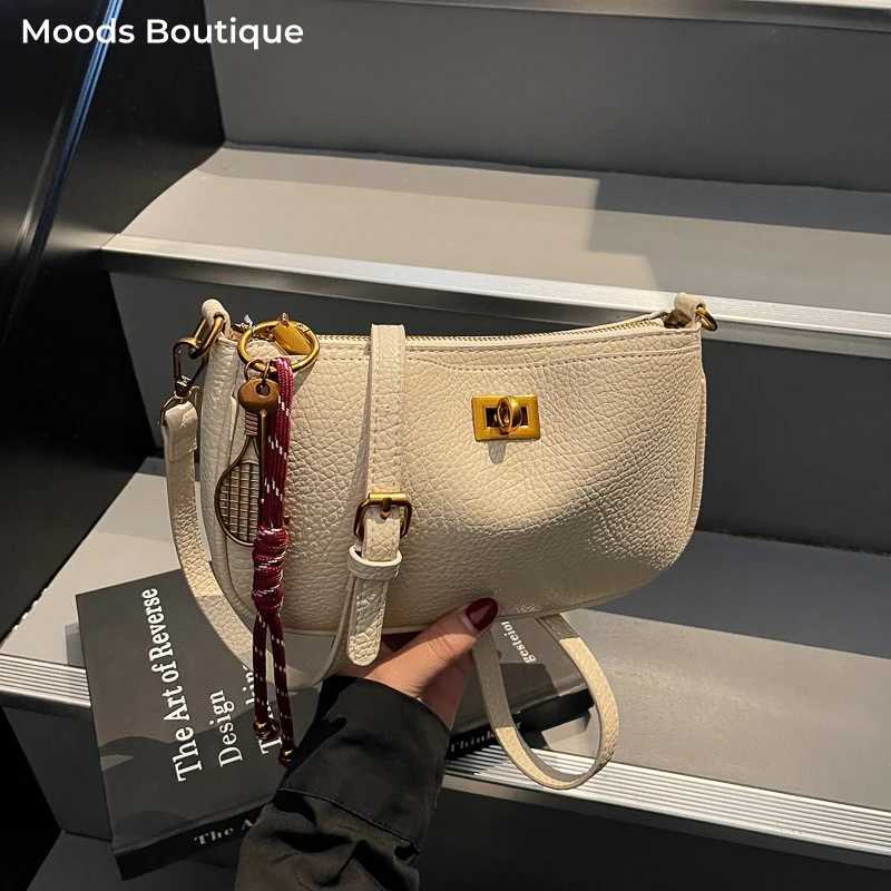 MOODS ed Underarm Shoulder Bags For Women Locker Crossbody Satchel With Pendant 2025 Summer Latest Designer Handbags Q261016