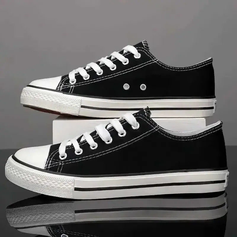 Men Shoes Solid Color Canvas Breathable Sewing Thread Unisex Anti Slip Breathable Comfort Casual Shoes Outdoor Simple Style Soft Sole Fion Footwear