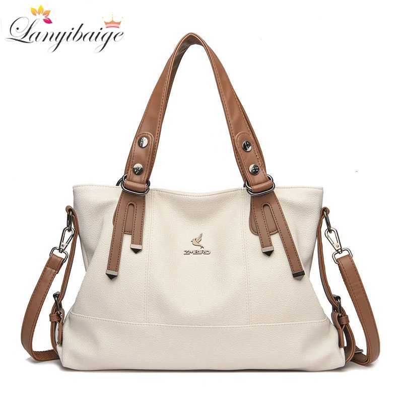 Shoulder Bags 100% Cow Leather Handbag Women Genuine Leather Shoulder Bags Natural High Quality Cowhide Crossbody Large Capacity Messenger Bag X2610
