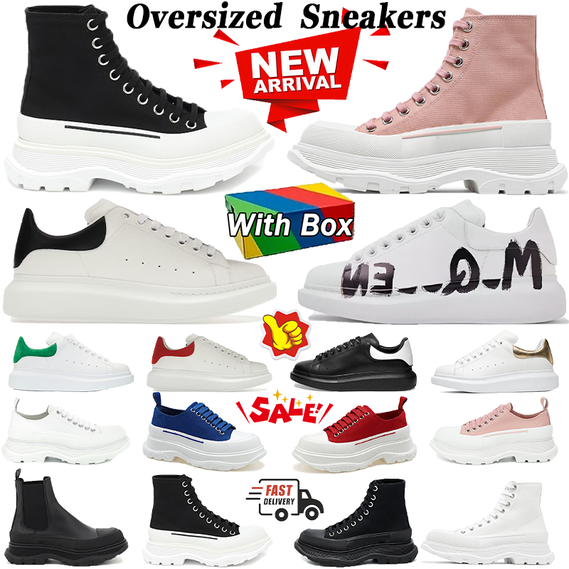 Designer Shoes Oversized alexs mxqueens men Sneaker Platform mens womens trainers Graffiti Triple Black White Silver Leather stitching women Daily O