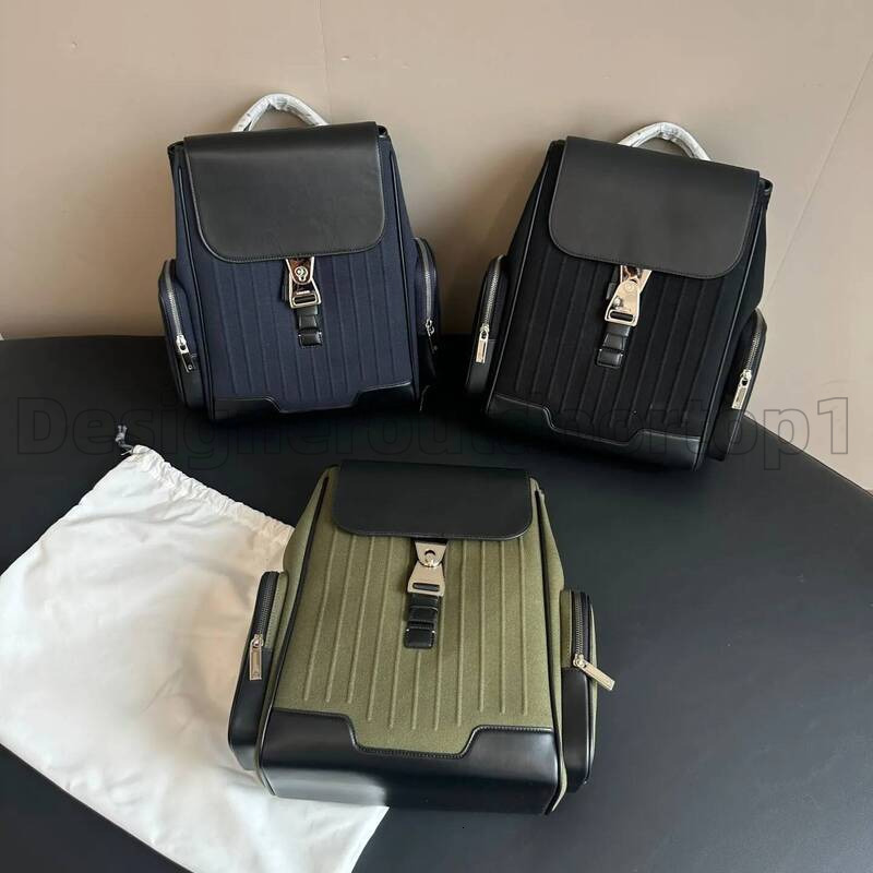2026 12A large size Backpacks Pack Multiple Pockets Bag Designer NEVER STILL Letter Print Cowhide Leather Zipper Open Handbag 69