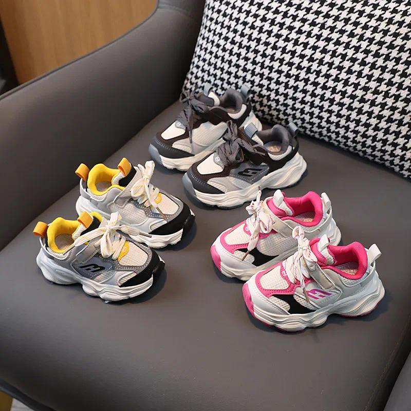 Fashionable soft soled lightweight boy sports shoes spring autumn children's shoes girls running shoes Free shipping