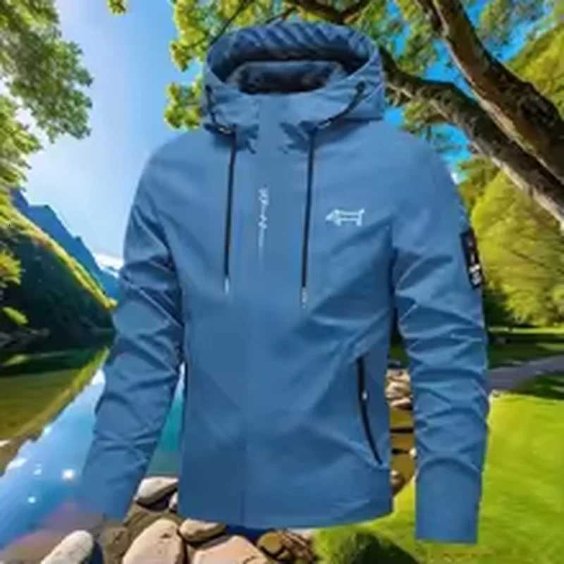 Outdoor Jackets Hoodies 2026 Men's Hooded Windbreaker Sports Outdoor Training Coat Athtic Windbreaker Made of AlT261016