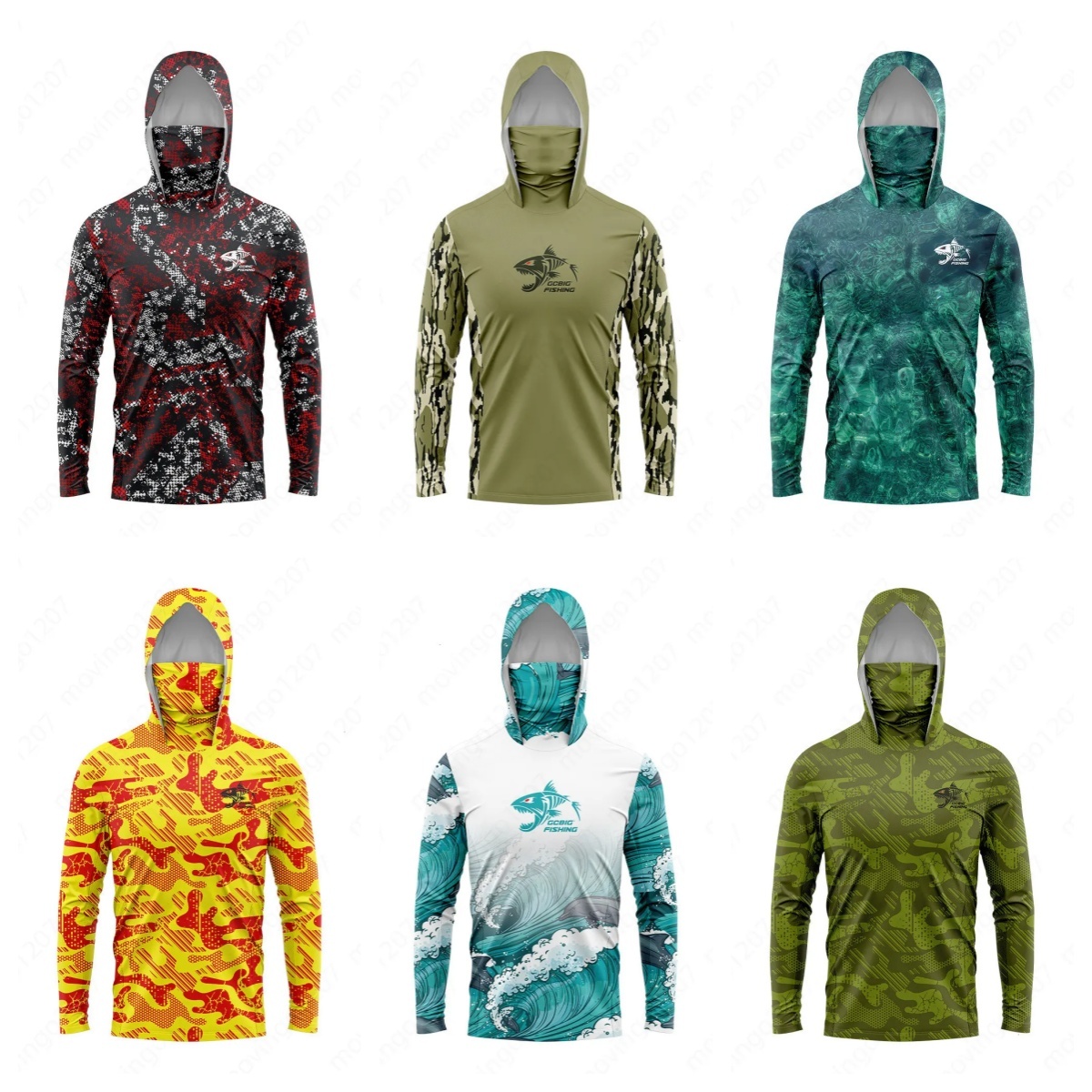 Hoodies Men's Summer Breathable Long Sleeve Hooded Sun Protection Outdoor Fishing Clothes 0069
