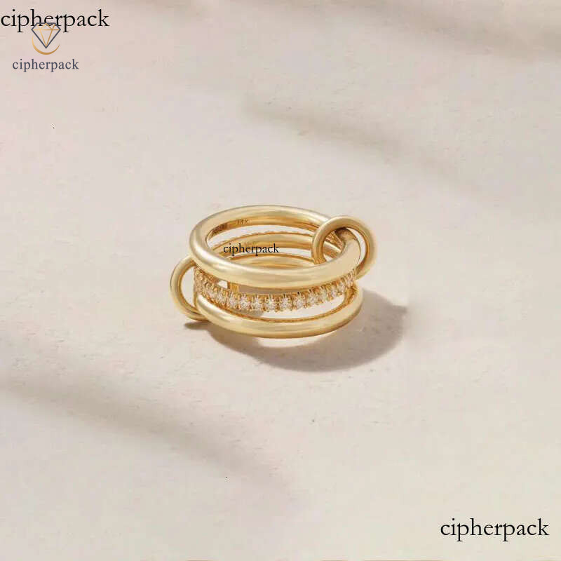 Designer Halley Gemini Band Rings Spinelli Kilcol brand New Industrial wind jewelry gold multiple ring women's gift