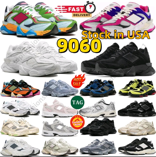 9060 Designer Shoes For Men Women Casual Shoes Daily Outfit Running Leather Mesh Triple Black White Grey Blue Pink Brown Beige Unisex Trainers With