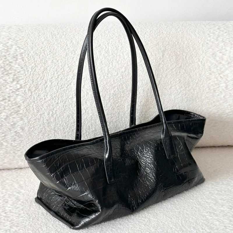 Shoulder Bags Vintage Tote Bags For Women Designer Handbags Purses 2026 New In PU Crocodile Pattern With Inner Pocket Underarm Shoulder H261016