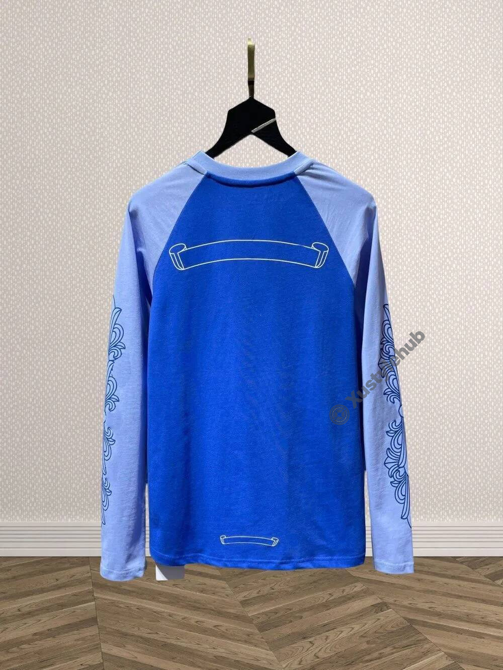 Chome Hoodie crome long Designer Men's Graphic Chromed hoodie Street Luxe Pure Cotton Short Sleeve Casual Womens Mens Horseshoe Embroidery High