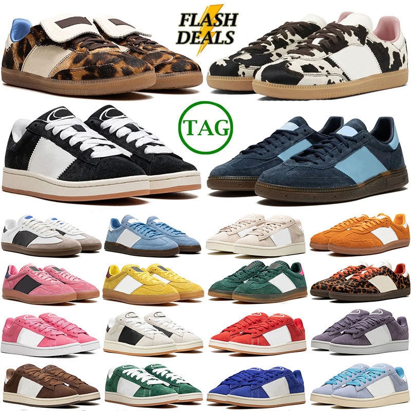 Discount New Designer Casual shoes suede Dark Green for men women sneakers Light Silk black Fusion White Gum Fashion Hiking Outdoor mens trainers