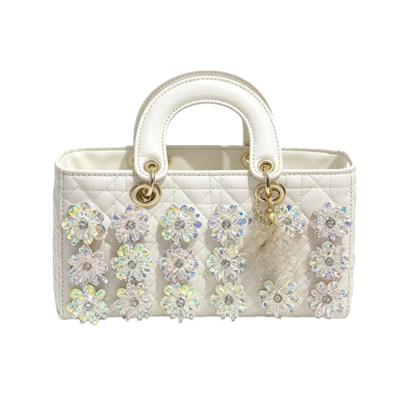 Designer DI Letter Daifei Bag Women 2026 New High-end Sequin Crossbody Small Square Bag Fashionable And Versatile Mini Bead Hand-held Dinner Party