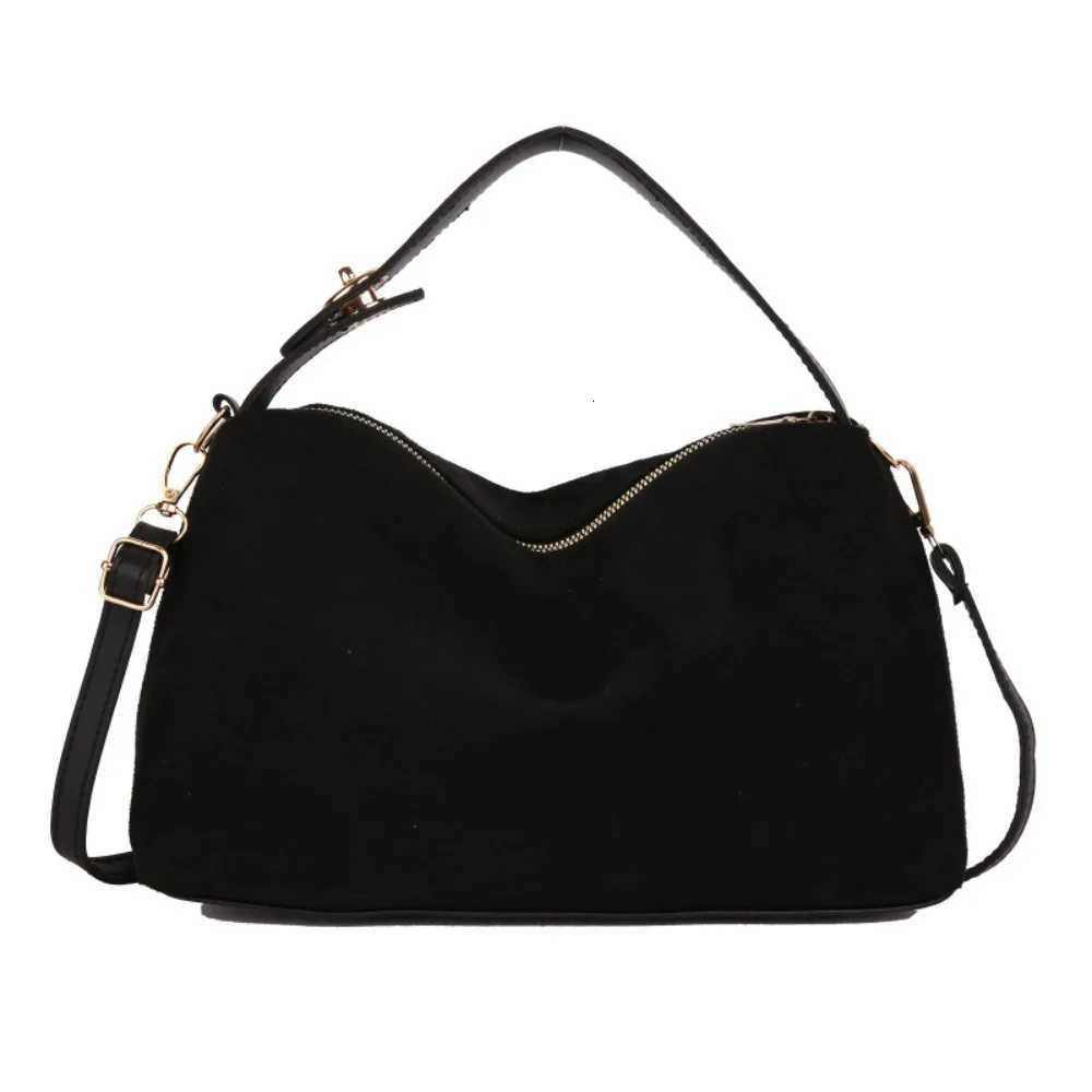 Totes Casual Large Capacity Suede Shoulder Bag Solid Color Korean Style Hobo Bag Handbag Fashion Tote Bag Travel X261016