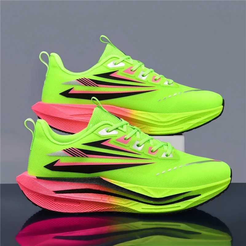 Casual Shoes Marathon Men Sports Speciality Running Shoes Carbon Board Breathable Lightweight Women's Comfortable Athletic Nonskid Sneakers H26
