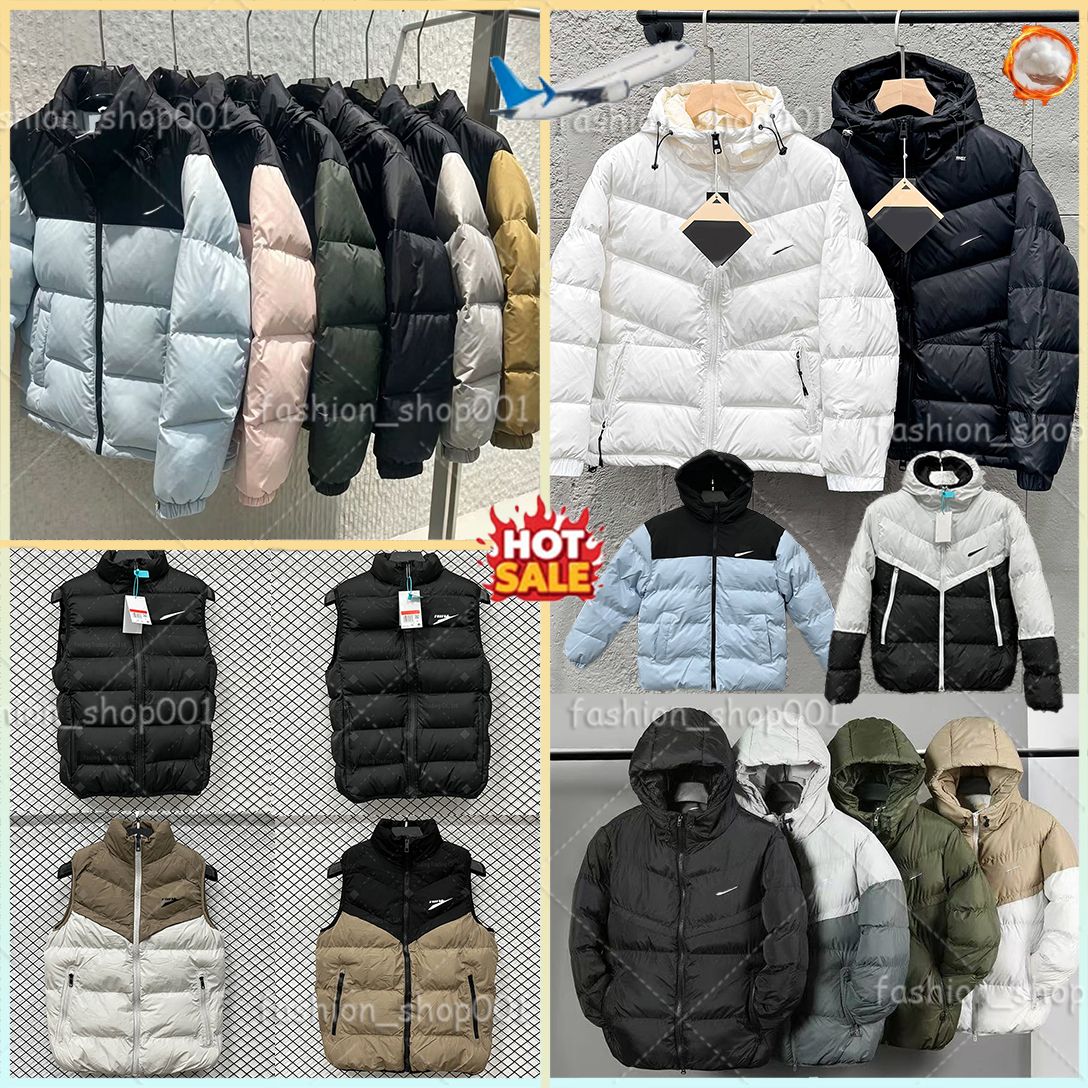 niksweat Men's Down Jacket Windrunner Designer Men's Cotton Warm puffer Jackets Full Zip coat mens Chevron womens Parkas Mens Outdoor Jack