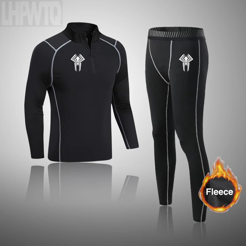Winter Men Thermal Underwear Set First Layer Long Johns Ski Sport Compression Quick Drying S3XL Warm Suit 261012