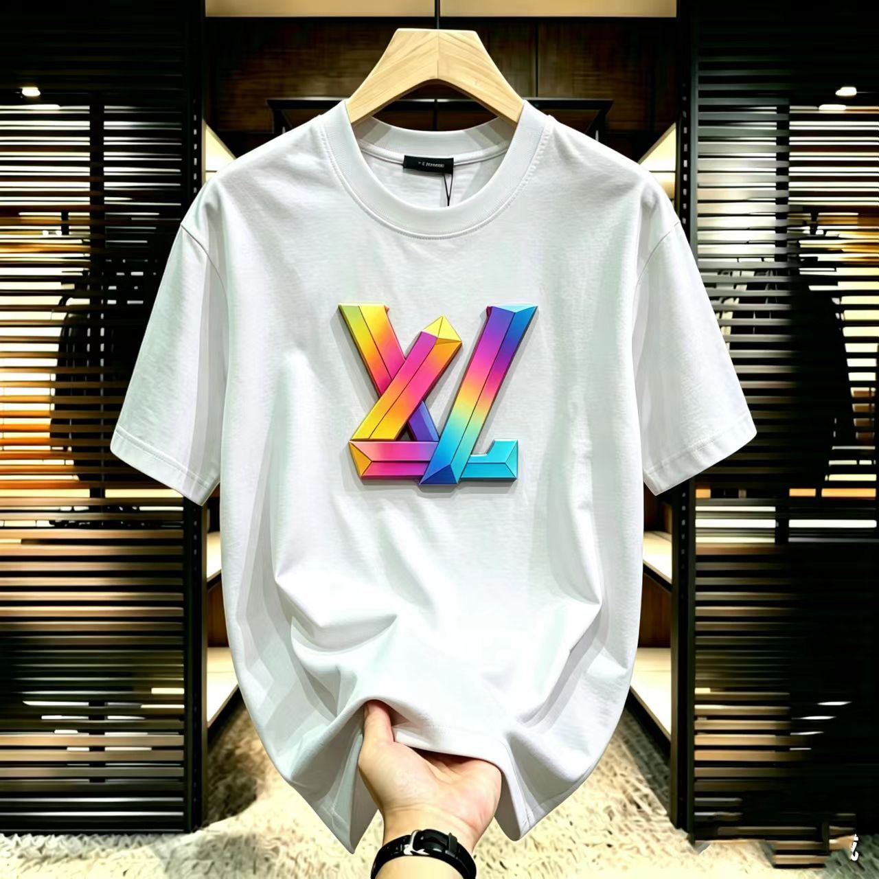 New summer trendy brand casual oversized loose-fitting t-shirt in luxury style88