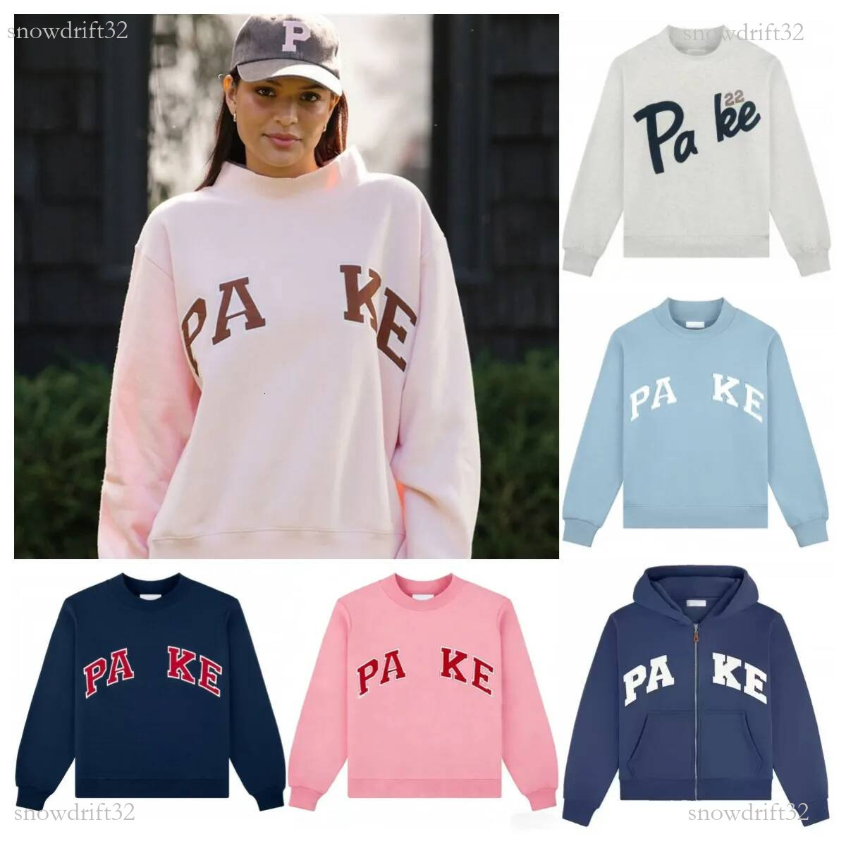 Parker womens sweatshirt spring autumn outdoor sports casual parke hoodies daily outfit loose fit fashion brand comfort high quality letter hoodie a