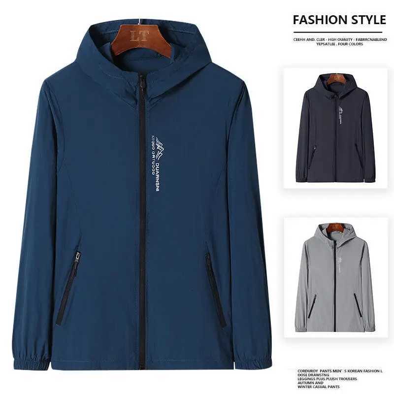 Outdoor Jackets Hoodies Lightweight Summer Outdoor Sports Windbreaker Waterproof Breathab Sun Protection Ice Silk Material Loose Fit StyT261016