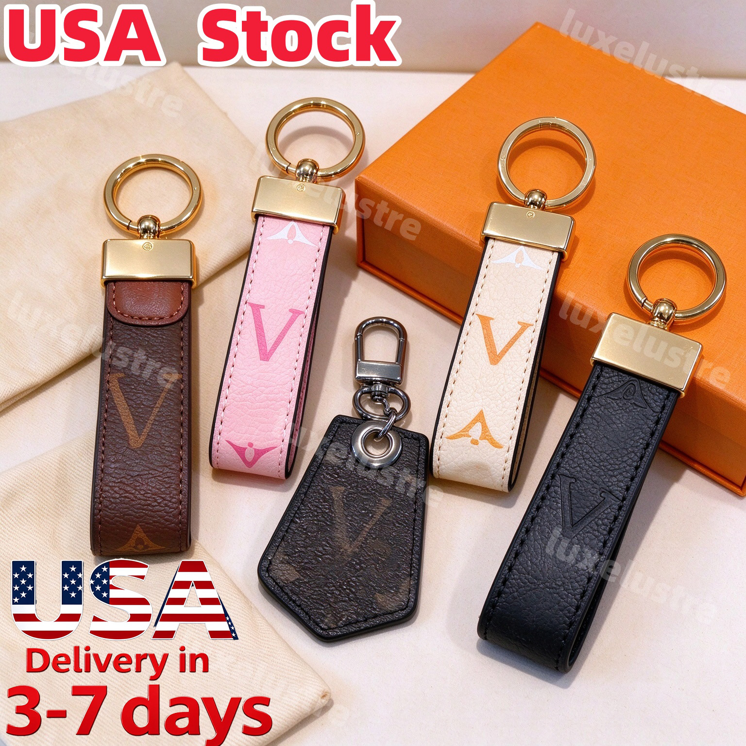 High quality designer keychain for mens womens Car Keyring leather accessories black white brown pink blue Zinc Alloy unisex perfect gift idea