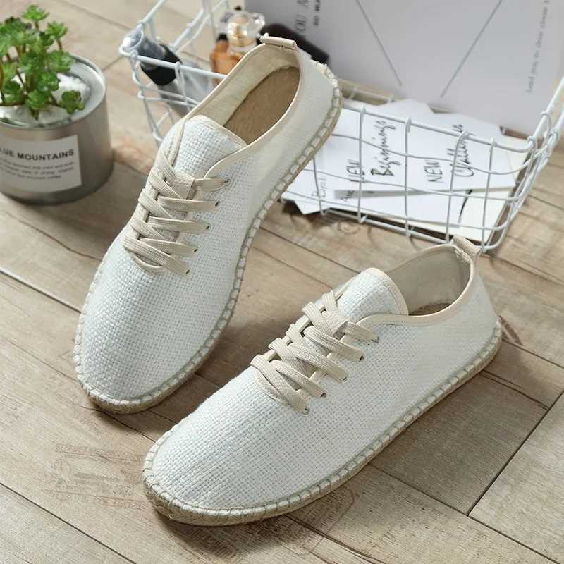 Casual Shoes Men Shoes Summer Espadrilles Men Canvas Sneakers New Breathable Fisherman Footwear Mens Slip on Loafers Large Size 47 Sneakers H261016