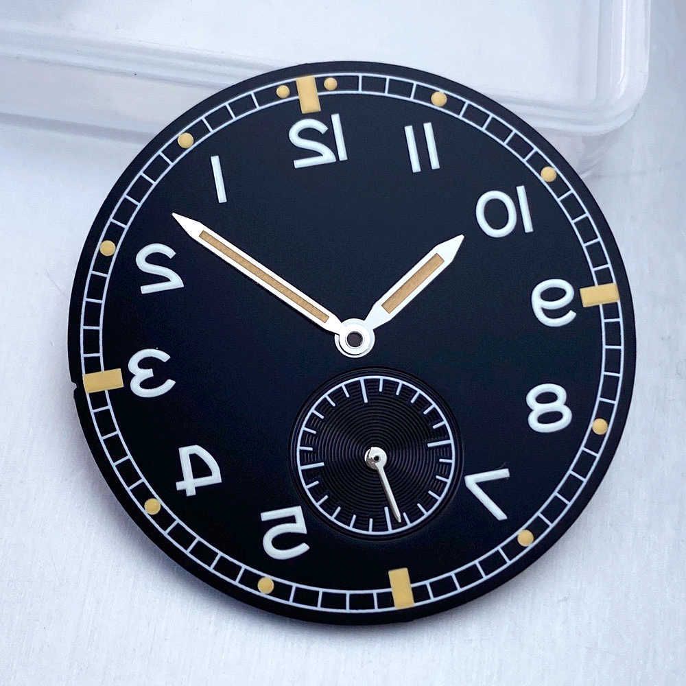 Retro 33.5mm Sterile Blk Blue Vintage Dial Fe Hands Suit for ST1701 ment Parts Green Luminous S2610164UMJ