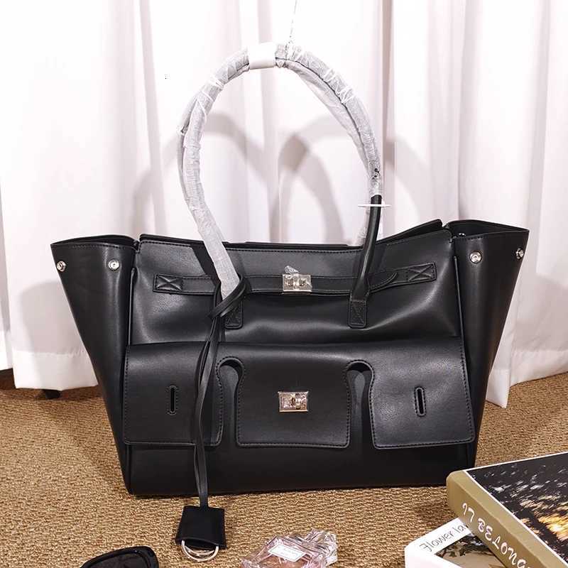 Shoulder Bags High-quality Soft PU Leather Brand Tote Bag Lock Design Large-capacity Storage Handbag Women Commuter Shoulder Bag For Daily X261016
