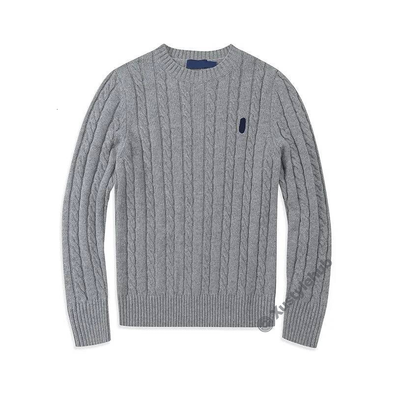polo cardigan men designer knit Horse sweater quarter zip pull homme mens pullover half zipper luxury brand casual jumper autumn wool 641